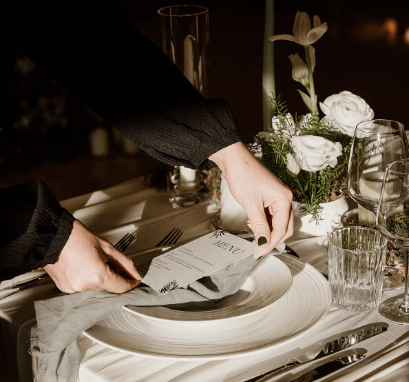 art de la table mariage