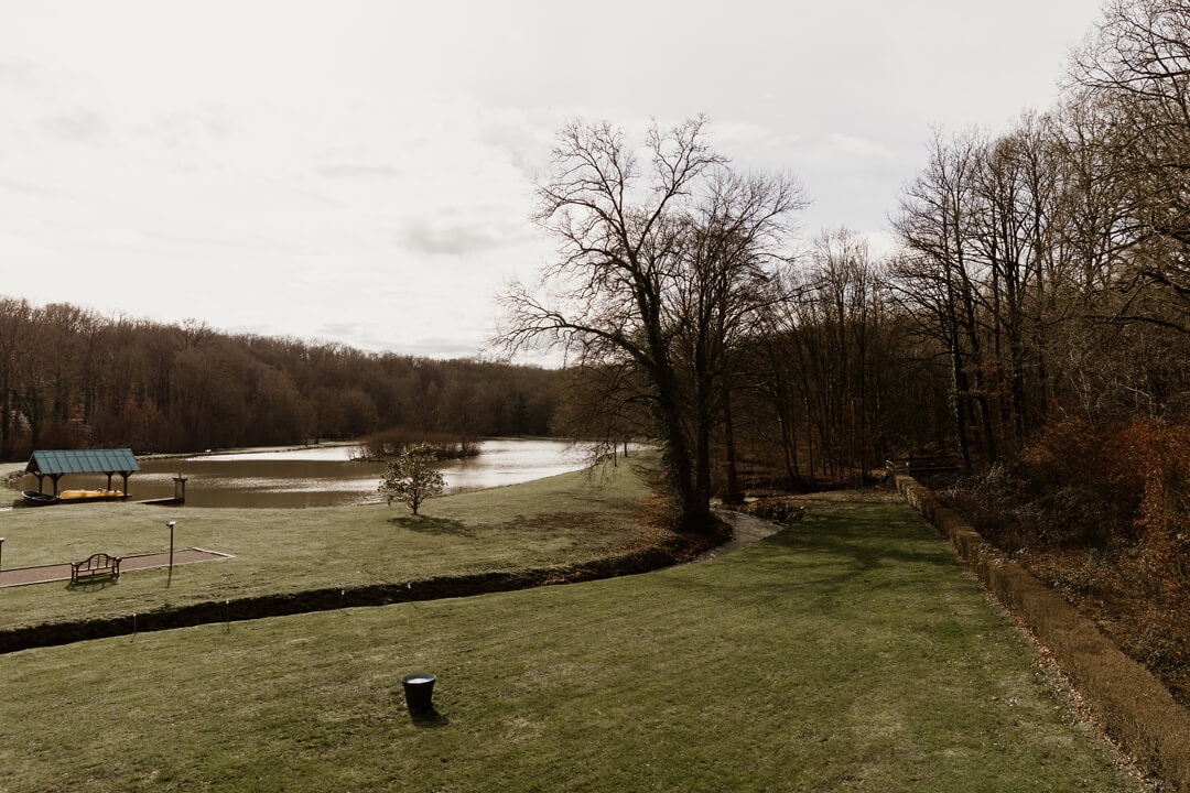 vue parc depuis manoir