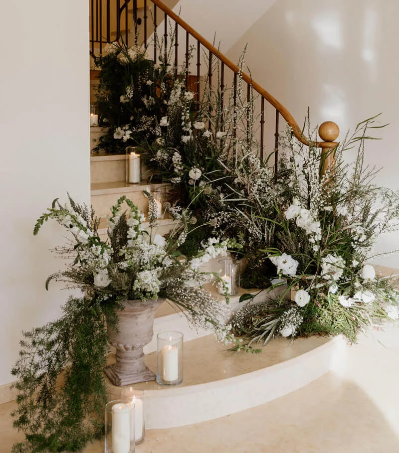 escaliers decoration mariage