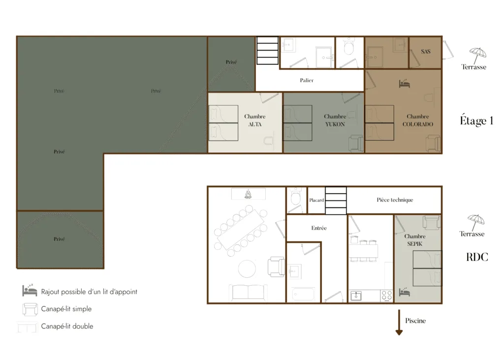 plan du cottage du domaine de thironne v1
