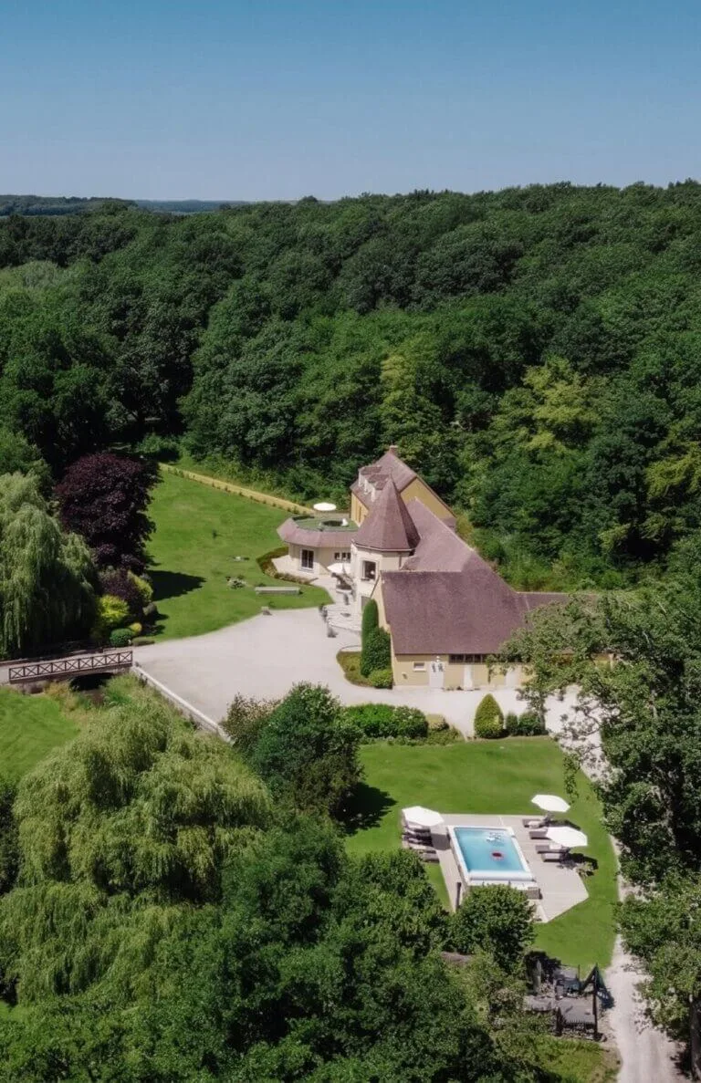vue domaine piscine domaine thironne perche portrait