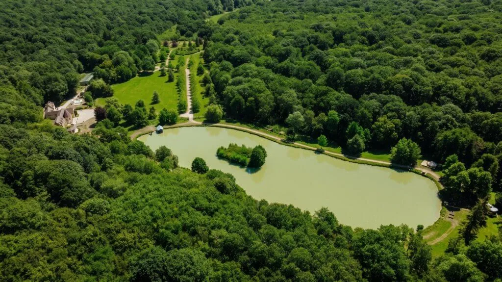 vue drone domaine thironne espaces