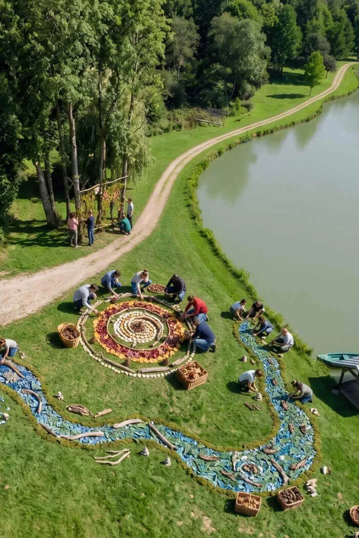 land art teambuilding