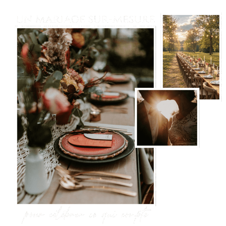 mariage table exterieure domaine